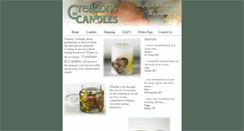 Desktop Screenshot of creationsincandles.com